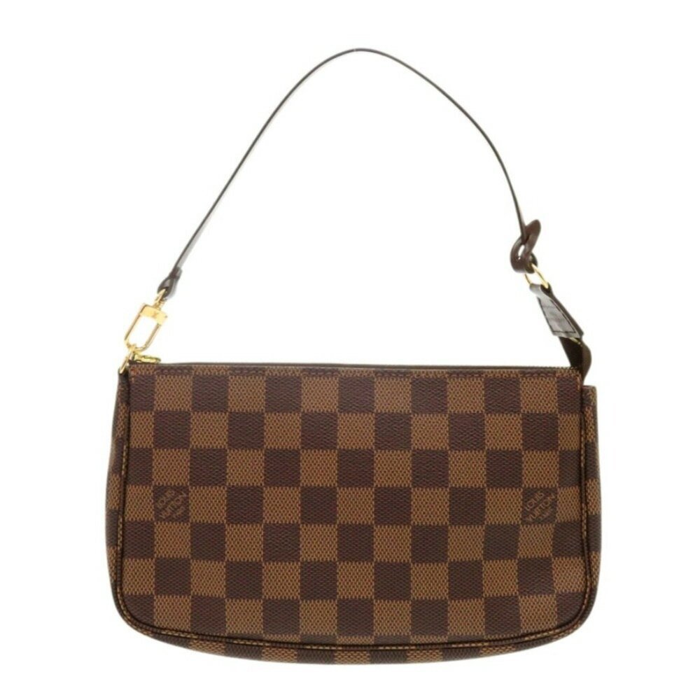 LOUIS VUITTON Authentic Brown Damier Pochette Pouch